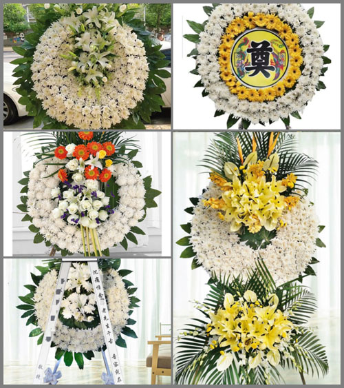 江西萍乡上栗县福田镇连陂村花圈速递